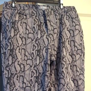Size 14 Women's Snake-Print Jeans